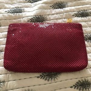 Whiting & Davis Fuchsia Clutch Bag EUC
